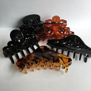 5 Hair Clips Large and Medium Size
